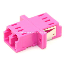 LC / PC Duplex Magenta Fibra Óptica Adaptador